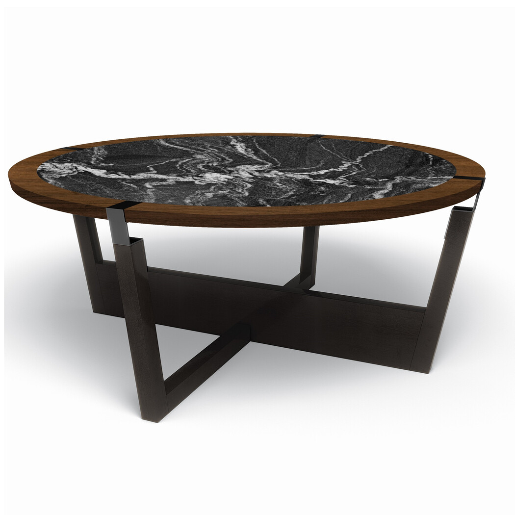 ROUND COCKTAIL TABLE (Marble top)