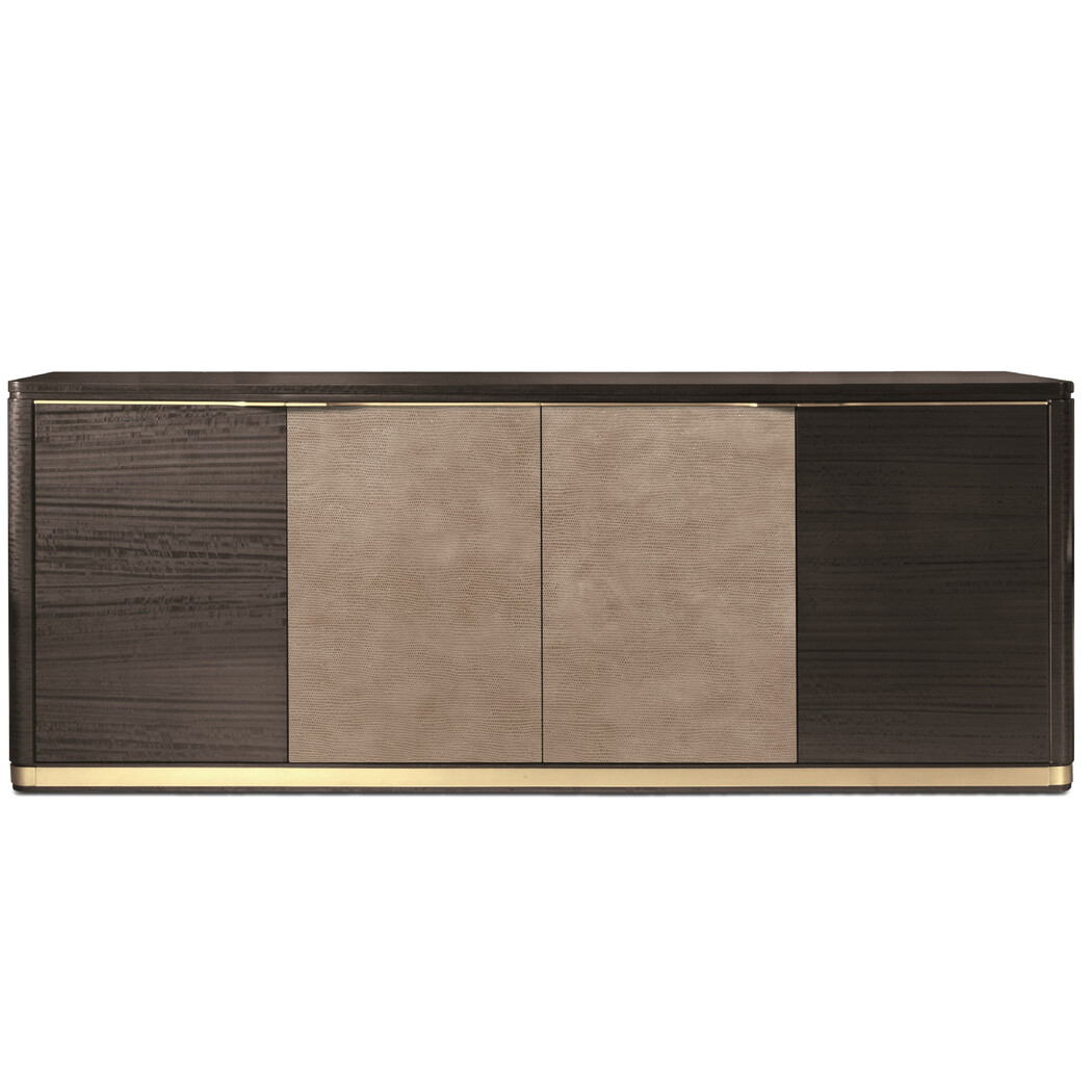 CREDENZA (Wooden top & Leather front)