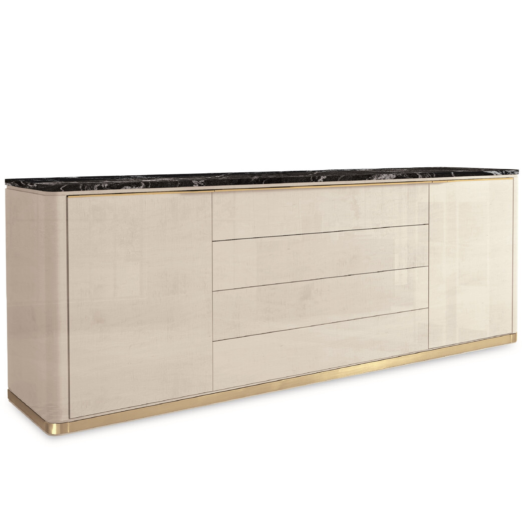 CREDENZA (Marble & Wooden fronts)