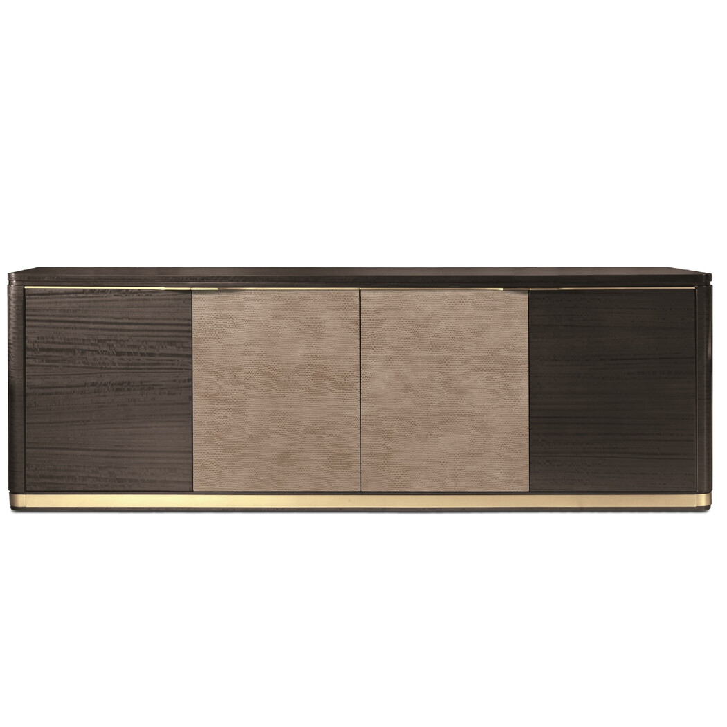 CREDENZA (Wooden top & Leather front)