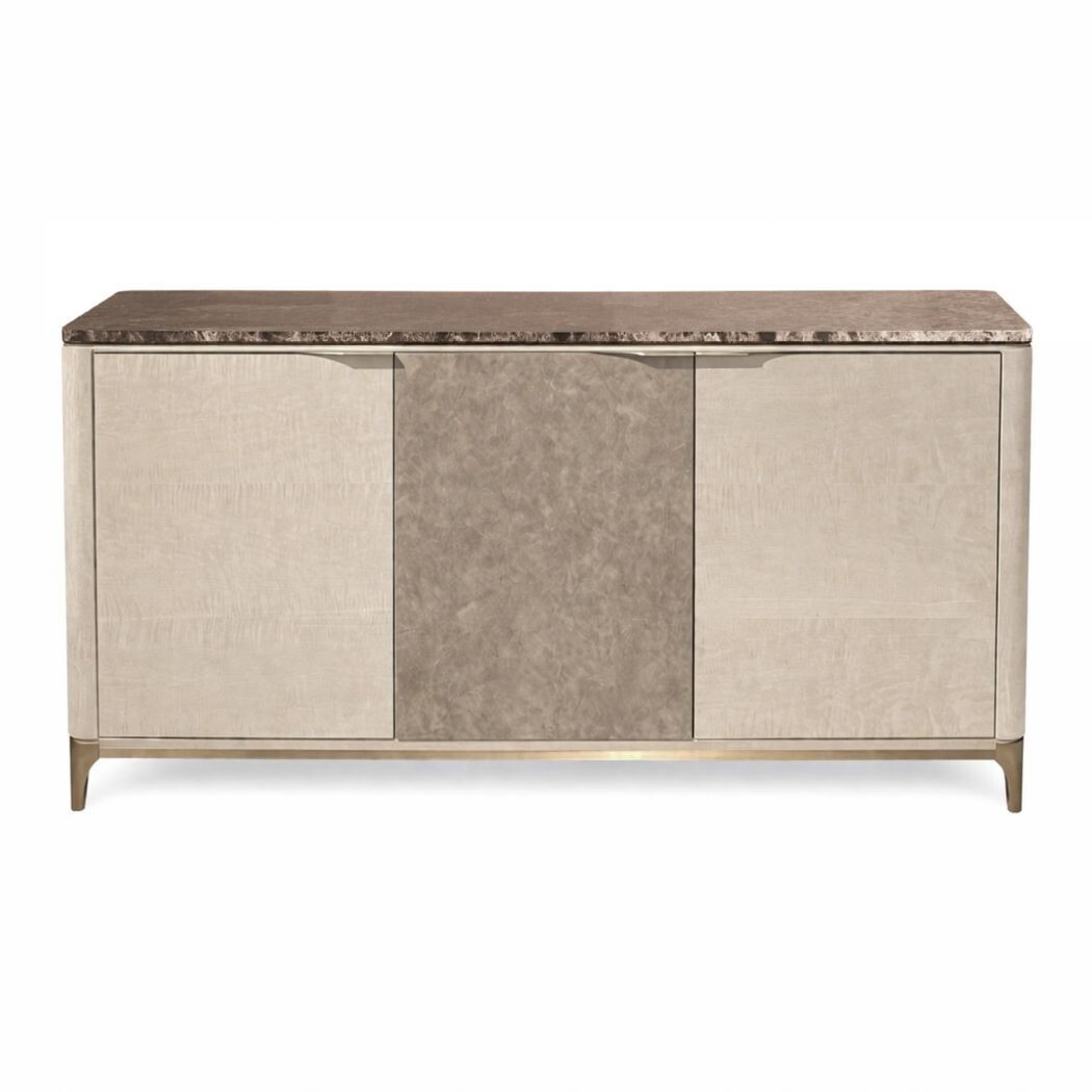 CREDENZA (Marble top & Leather front)