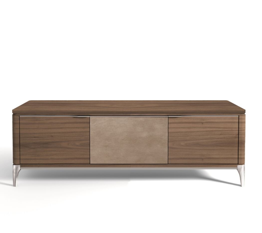 MUEBLE TV (Tapa Madera & Frente Piel)
