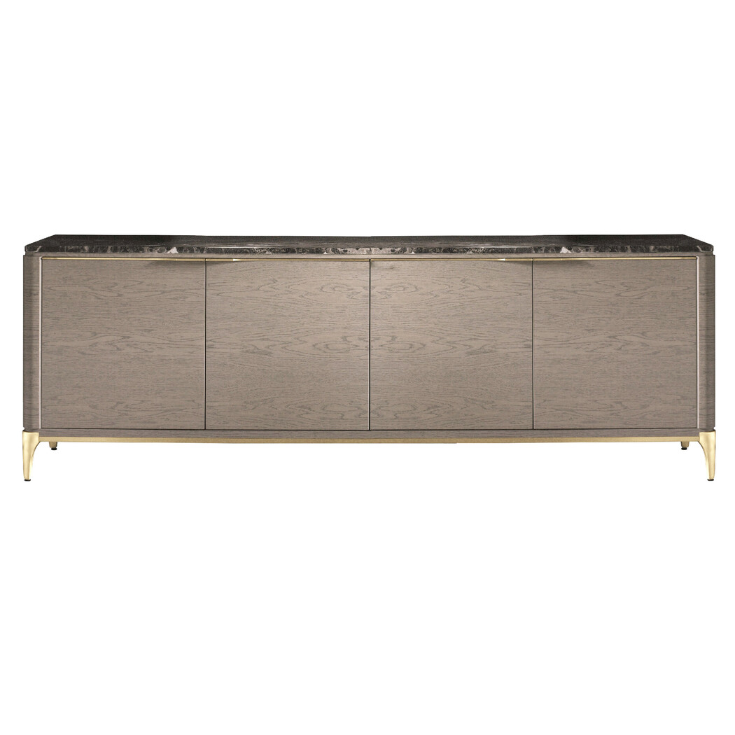 CREDENZA (Marble top & Wooden fronts)