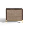 BEDSIDE TABLE (Marble top & Leather front)_image